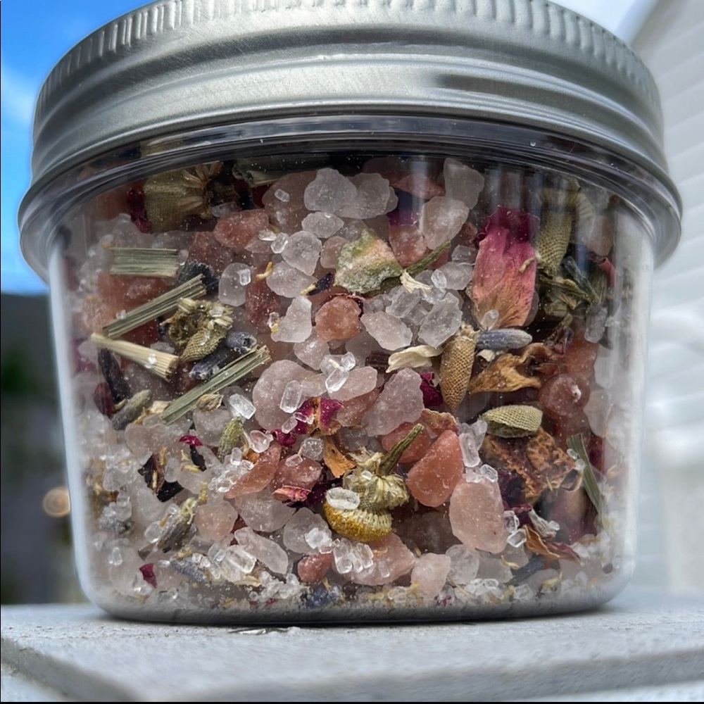Handmade Floral Bath Salts 4oz